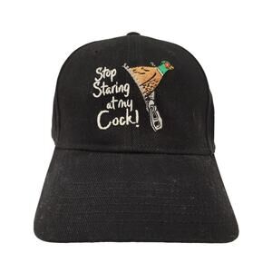 Pheasant Hunting Embroidered Stop Staring at my Bird Cap - Adjustable